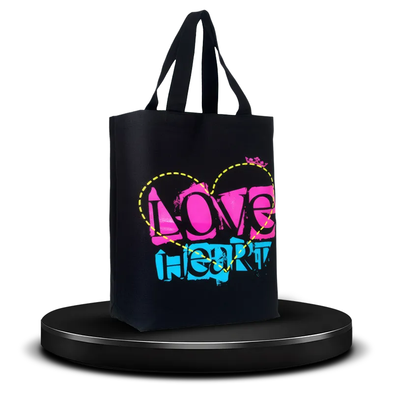 Medium size everyday use non-woven fabric shopping bag printed with 3 direct inks